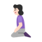 Woman Kneeling- Light Skin Tone emoji on Microsoft